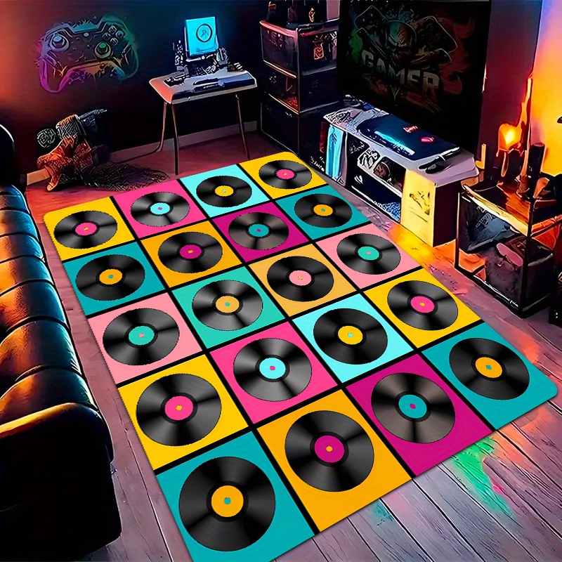 Retro Gaming Lounge - Tappeto in Stile Retrò a Tema