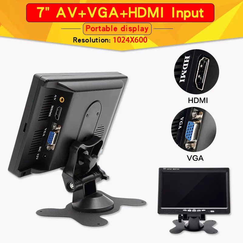 Retro Gaming Monitor - Monitor portatile a 7 pollici della
