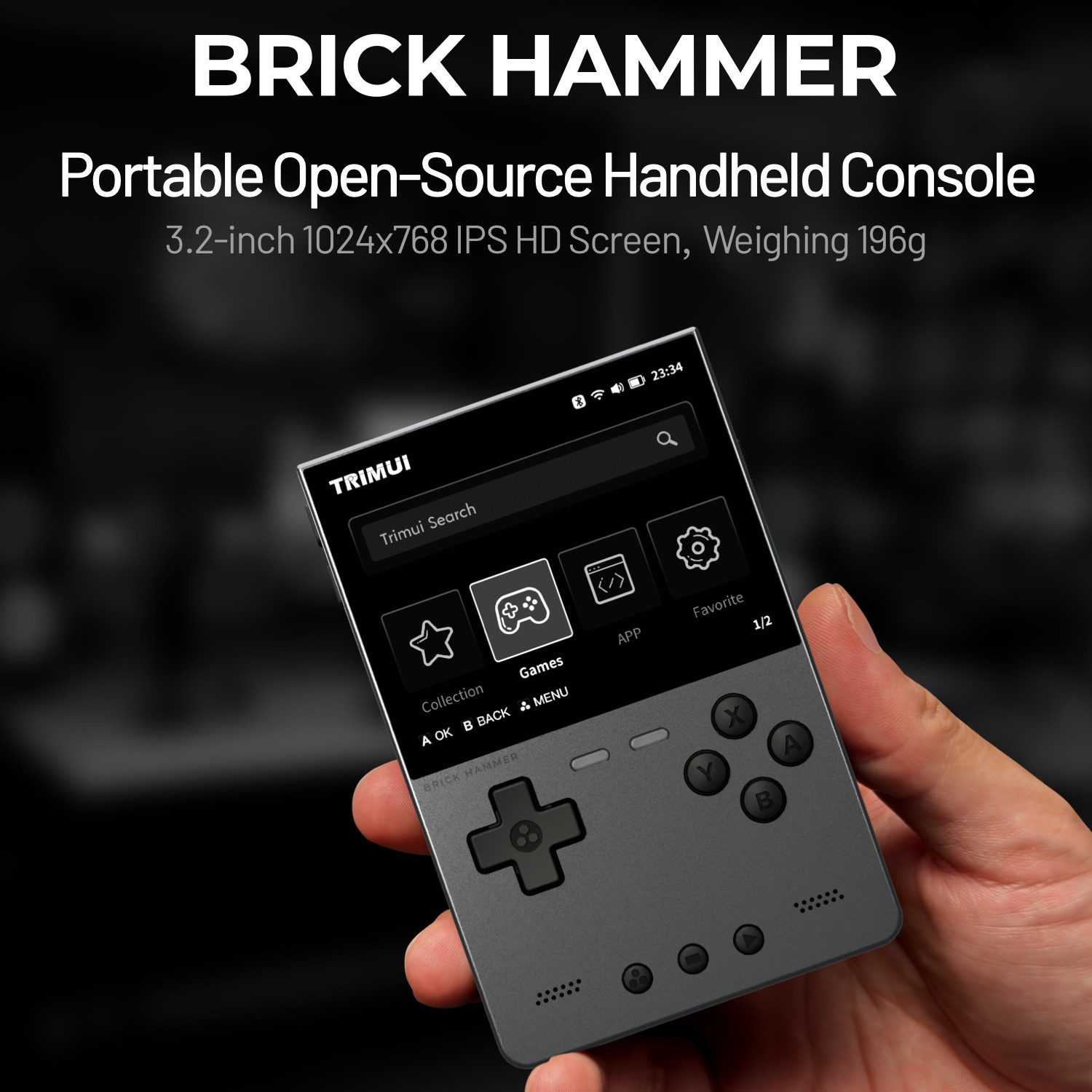 Retro Gaming Mobile - TRIMUI BRICK HAMMER Console di gioco