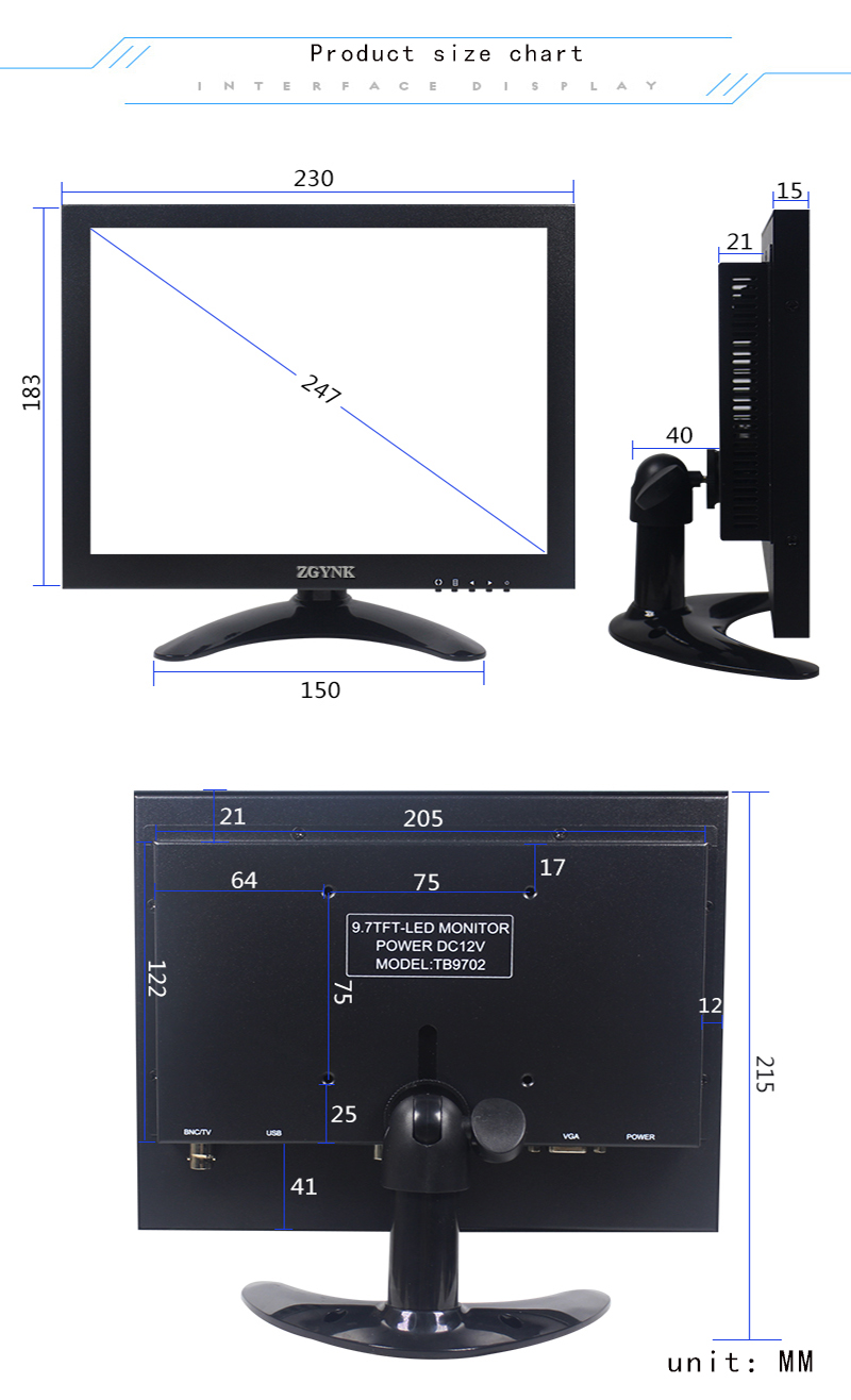 9.7/10.1 pollici in metallo HD - Retro Gaming Monitor recensione e prezzo